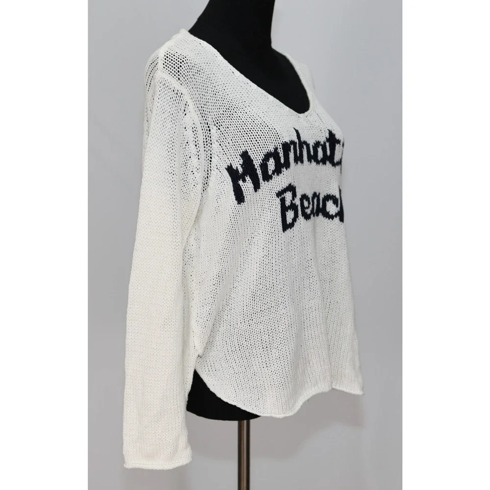 A5 Auth WOODEN SHIPS Paola Buendia Manhattan Beach Sweater Size S/M $148 - Picture 3 of 6